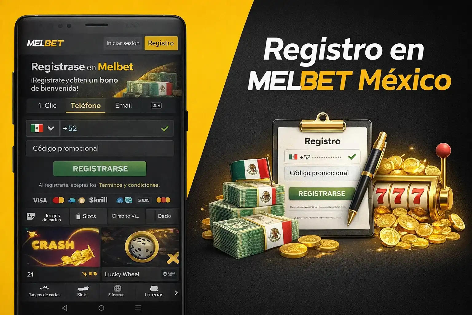 Cómo registrarse en Melbet México paso a paso